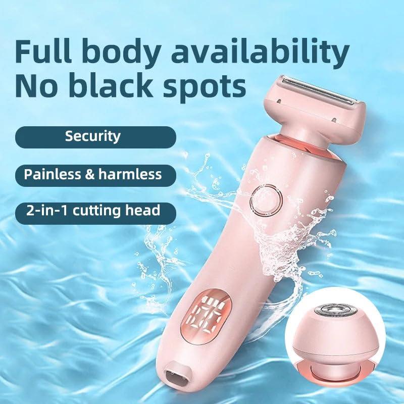 New Display Private Parts Shaver 2 in 1 Ladies Hair Trimming Shaving Instrument Electric Epilator Hair Remover, Christmas Gift