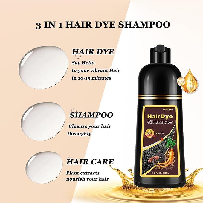 Hair Dye shampoo,  Brown Color Shampoo Hair Dye For Refresh Hair Instant Herbal Coloring Shampoo For Women&Men-Ammonia Free-Tintes Para El Cabello Profesional Haircare Blonde