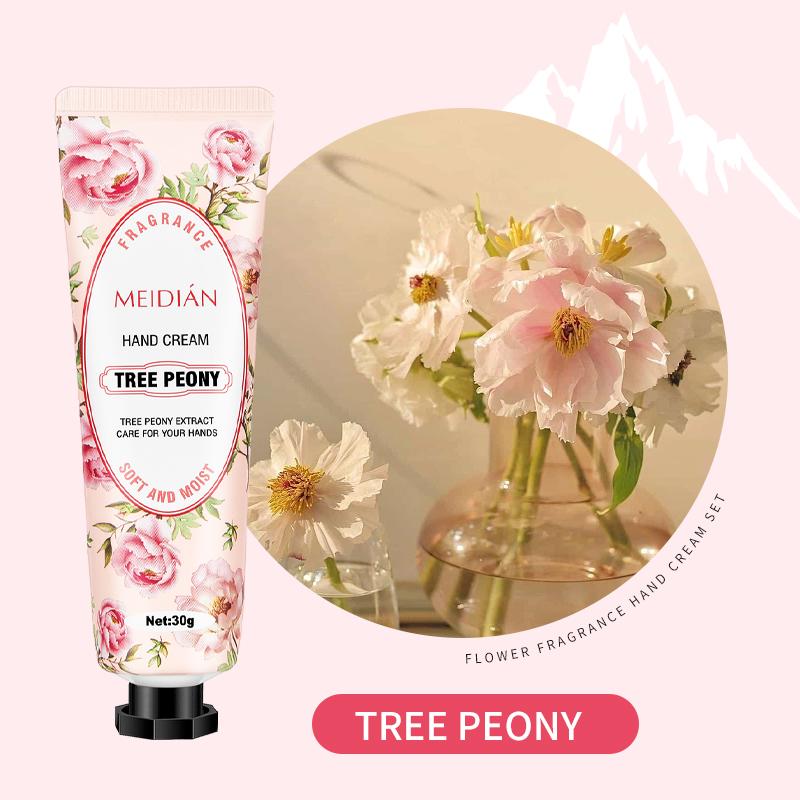 5PCS Pack Hand Cream, Natural Botanical Scented Hand Cream, Moisturizing Hand Cream Gift Set Travel Contains Floral Scented Hand Cream