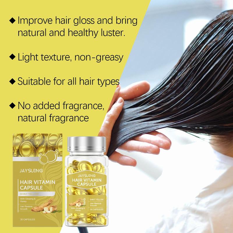 Hair Vitamin Capsule, Nourishing & Smoothing Hair Care Oil, Hair Care & Styling Product for Dry & Damaged Hair, Moisturizing Hair Care Product for Women & Men