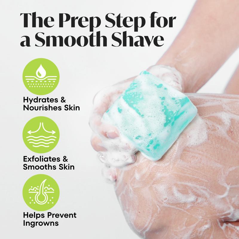 Exfoliating Pre-Shave Soap – Gently Removes Dead Skin, Reduces Ingrown Hairs, and Prepares Face & Body for a Smooth, Comfortable Shaving Experience