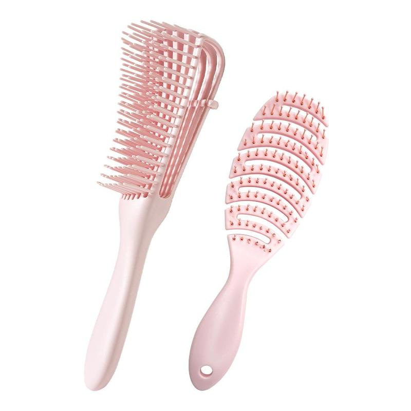 Hair Combs, 2 Counts Detangling Brush, Scalp Massage Hair Brush Detangler Brush for Curly Hair Thick Hair