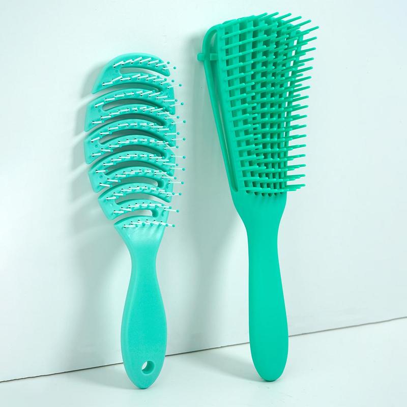 Hair Combs, 2 Counts Detangling Brush, Scalp Massage Hair Brush Detangler Brush for Curly Hair Thick Hair