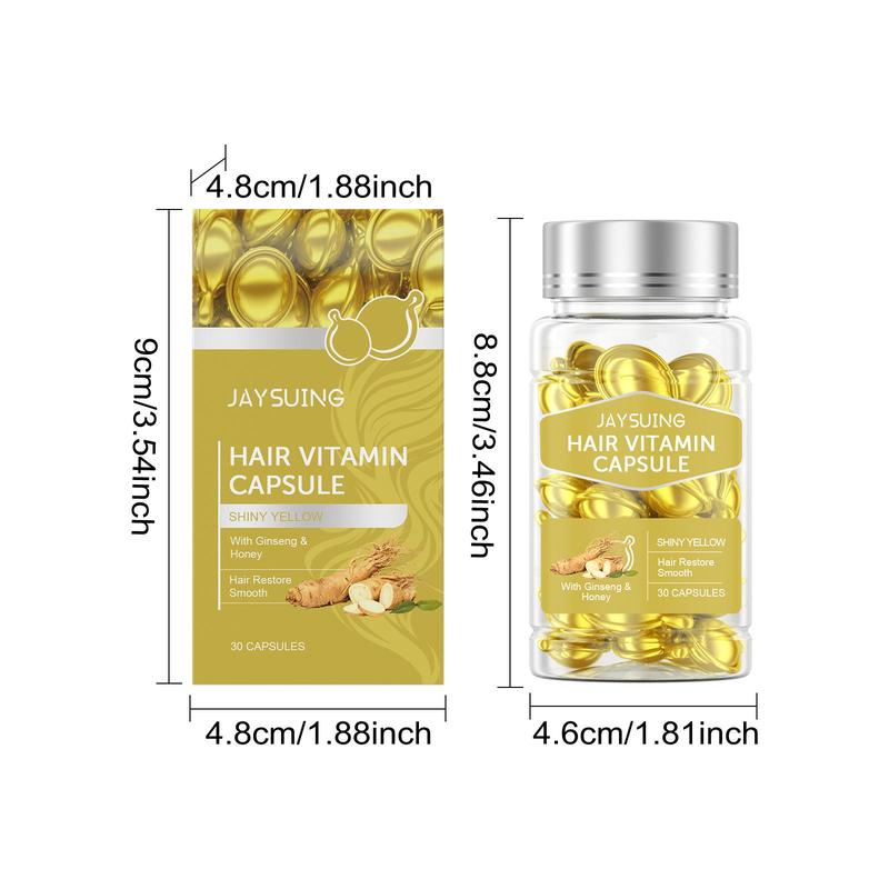 Hair Vitamin Capsule, Nourishing & Smoothing Hair Care Oil, Hair Care & Styling Product for Dry & Damaged Hair, Moisturizing Hair Care Product for Women & Men