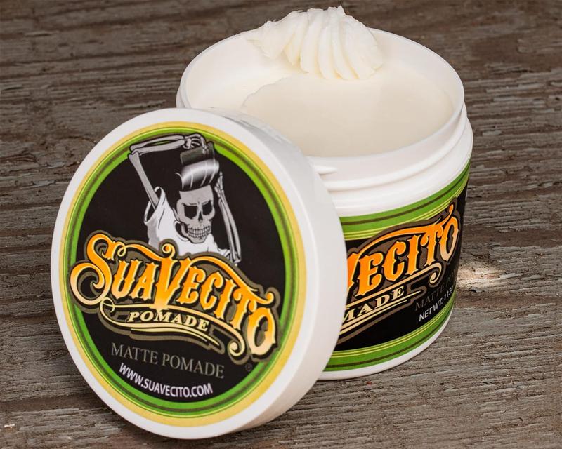 Suavecito Pomade Matte (Shine-Free) Formula 4 oz, 1 Pack - Medium Hold Hair Pomade For Men - Low Shine Hair Paste For Natural Texture Hairstyles