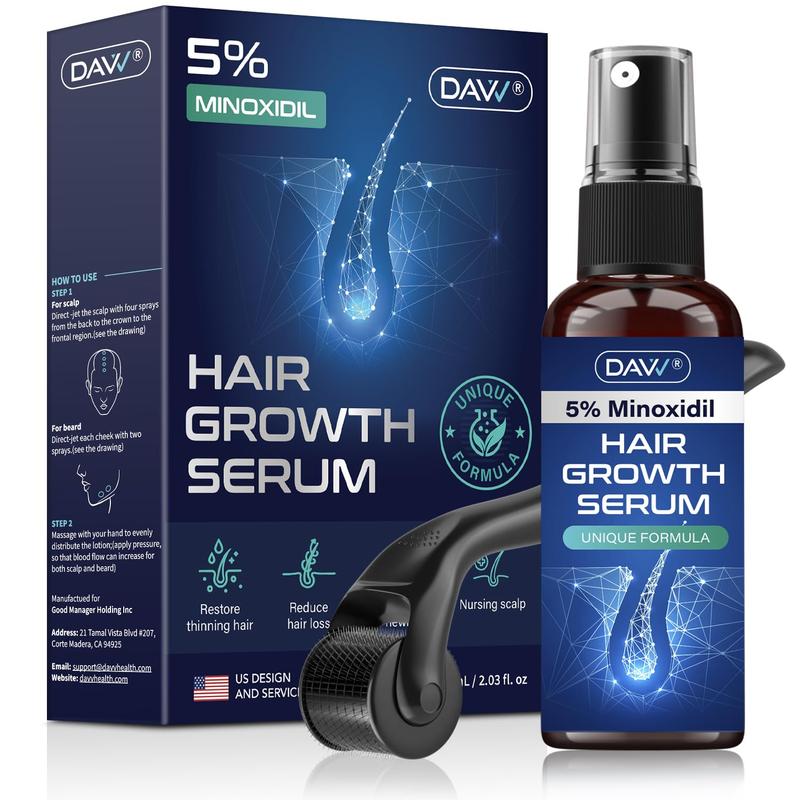 DAVV 5% Minoxidil Hair Growth Serum For Men And Women 2 sizes