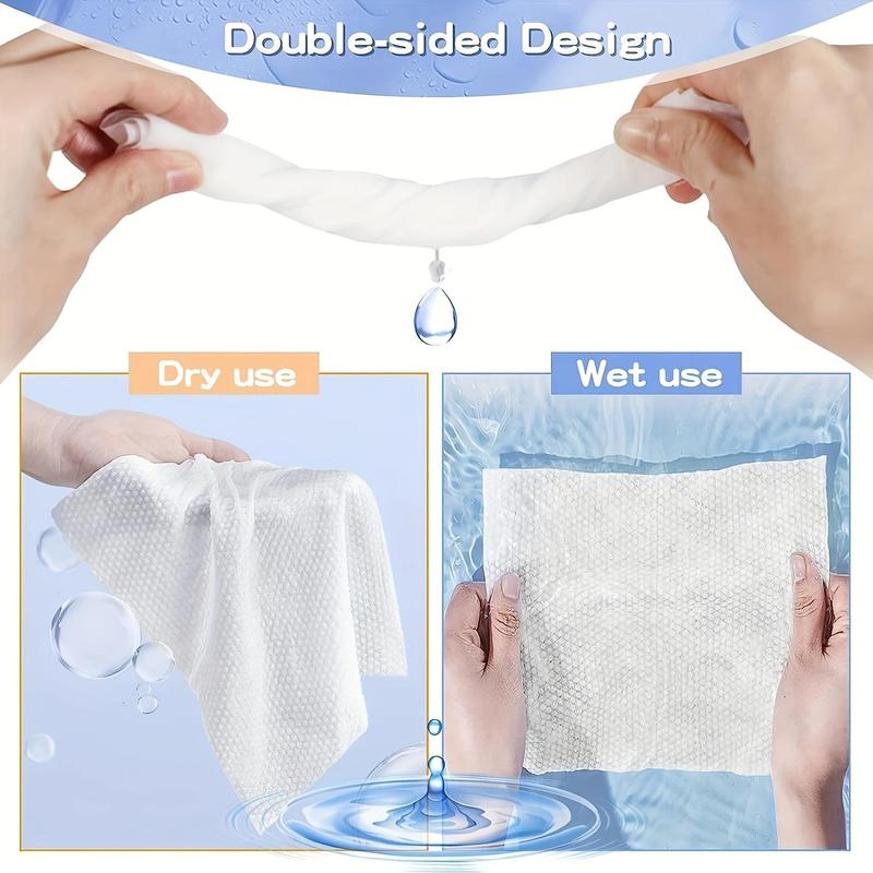 Disposable Face Towel, 1 2 4 6 8 10 Packs Soft Multi-purpose Facial Dry Wipe for Skin Care & Makeup Removal, Facial Cleaning Tool for Hotel Home,  Cleansing Hygiene Products