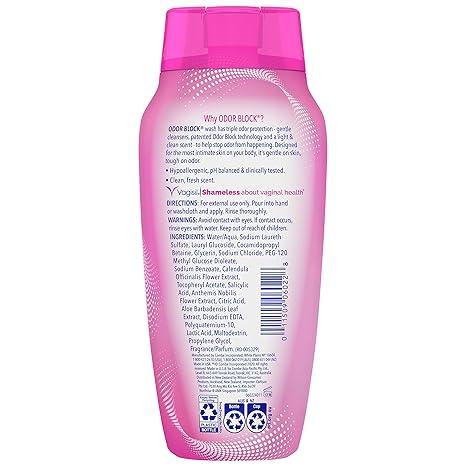 Vagisil Feminine Wash for Intimate Area Hygiene, Odor Block, Gynecologist Tested, Hypoallergenic, 12 oz, (Pack of 1)