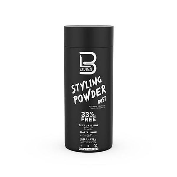 L3 Level 3 Styling Powder - Natural Look Mens Powder - Easy to Apply with No Oil or Greasy Residue Haircare Daily Pack Comfort