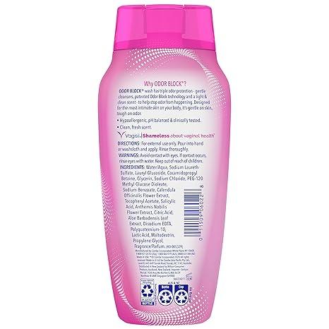 Vagisil Feminine Wash for Intimate Area Hygiene, Odor Block, Gynecologist Tested, Hypoallergenic, 12 oz, (Pack of 1)