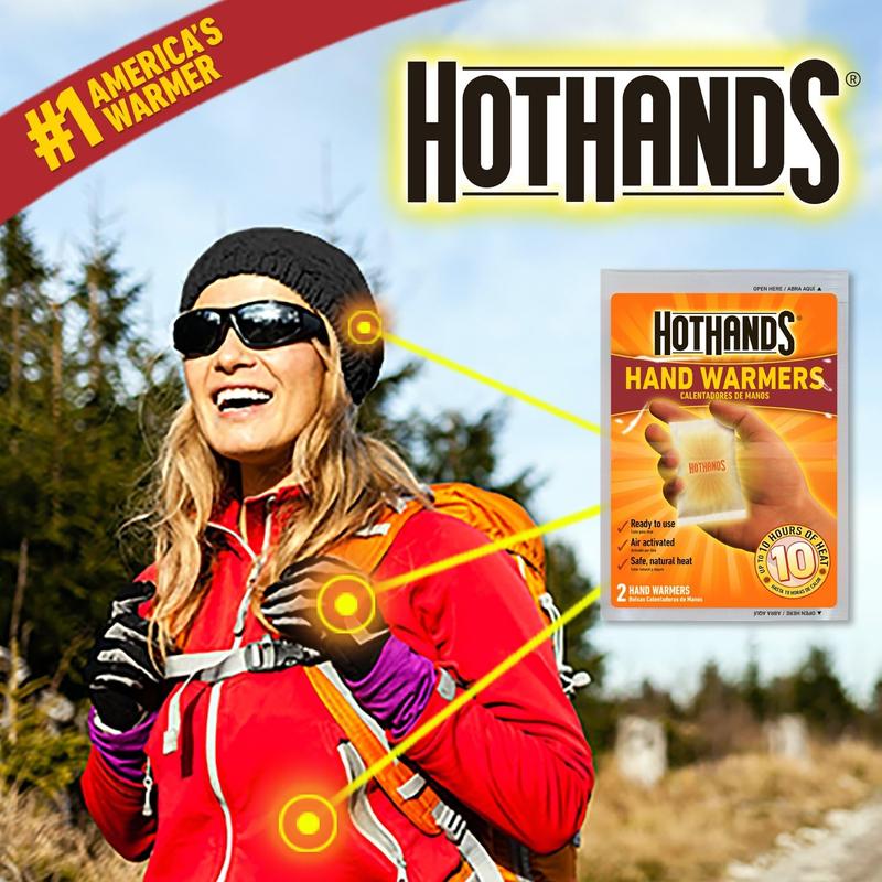 HotHands Hand Warmers - Long Lasting Safe Natural Odorless Air Activated Warmers - Up to 10 Hours of Heat - 40 Pair Winter