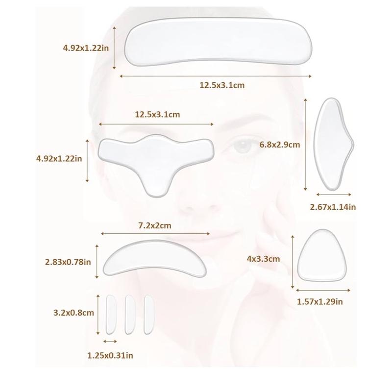 16 Pcs Reusable Silicone Anti Wrinkle Patches for Face - Forehead Wrinkle Treatment - Skincare, Comfort