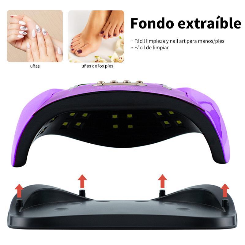 UV LED Nail Lamp, Professional Nail Dryer Lamp with 4 Timmer Setting Sensors, Nail Art Curing Lamp for Home & Salon Use