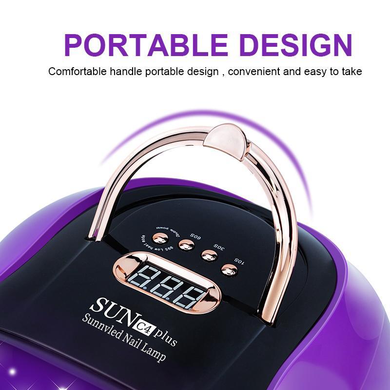 UV LED Nail Lamp, Professional Nail Dryer Lamp with 4 Timmer Setting Sensors, Nail Art Curing Lamp for Home & Salon Use