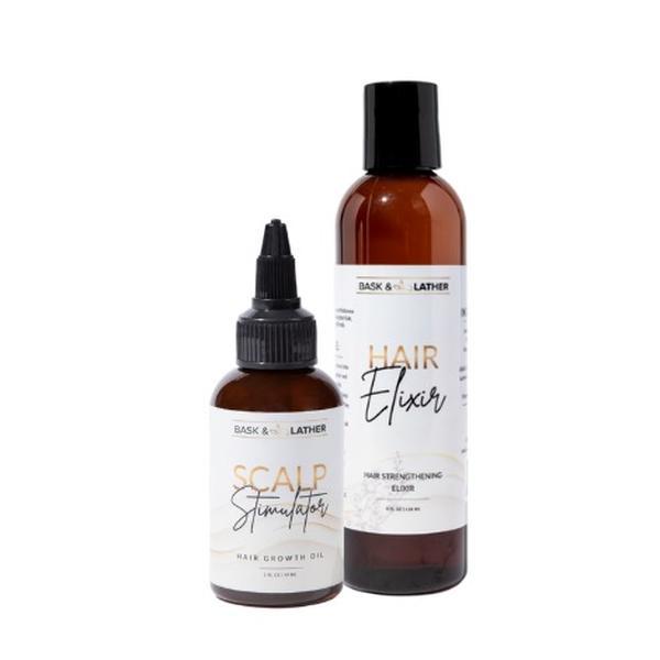 Scalp Stimulator + Hair Elixir- Growth + Length Retention Bundle Haircare Oil Castor Oil Vitamins