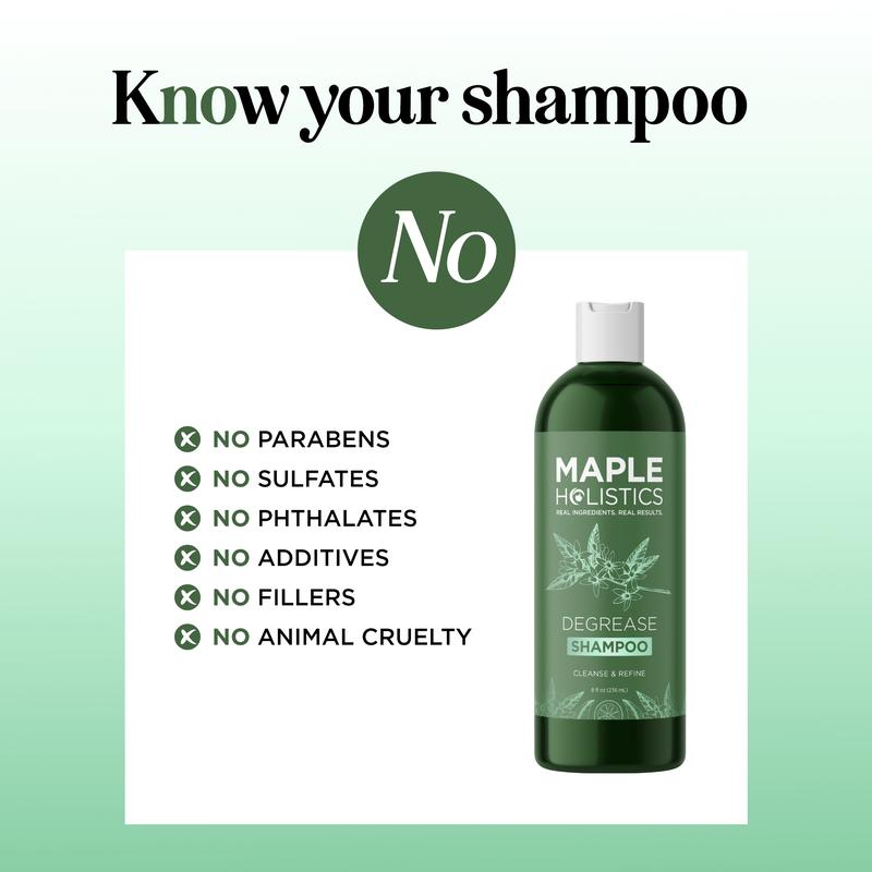 Maple Holistics Degrease Shampoo for Oily Hair Care Cleansing Clarifying Hydrating