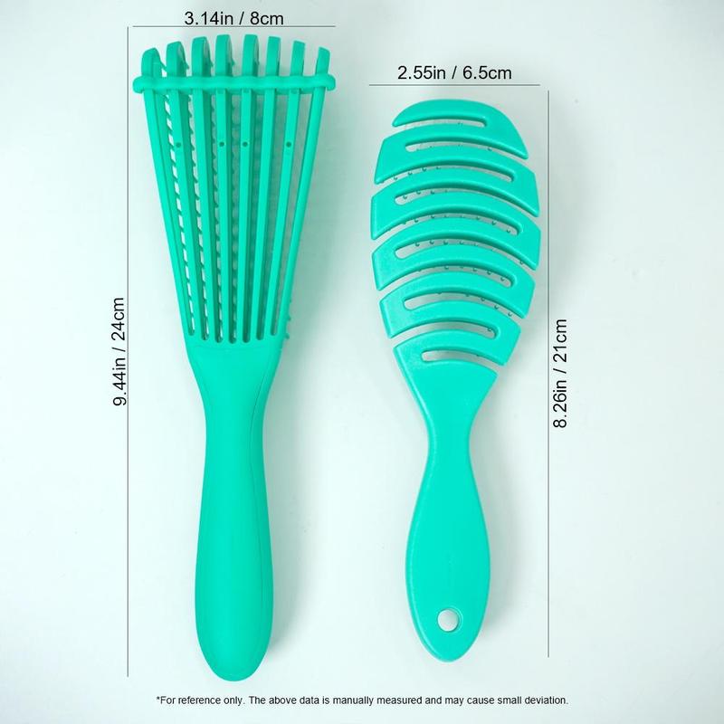 Hair Combs, 2 Counts Detangling Brush, Scalp Massage Hair Brush Detangler Brush for Curly Hair Thick Hair