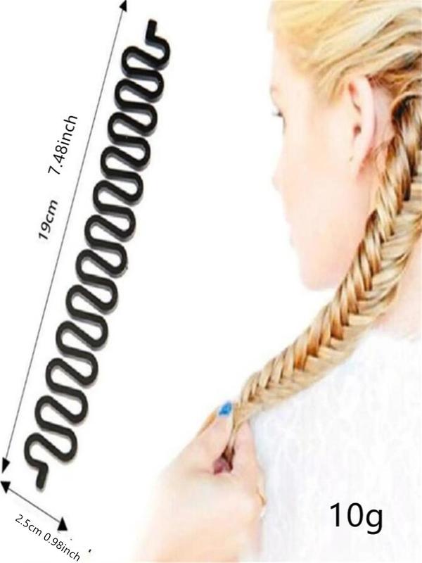 2024 New Style Solid Color Hair Braiding Tool, Hair Wavy Braiding Tool, Hair Styling Tool, Hair Accessories for Women & Girls for Various Hairstyle Use