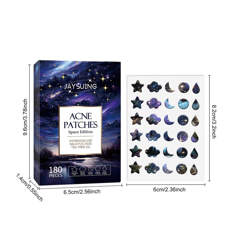 Starry Sky Pattern Acne Patches, 180pcs box Breathable Acne Patches, Easy To Use, Skin Care Products for Women & Men