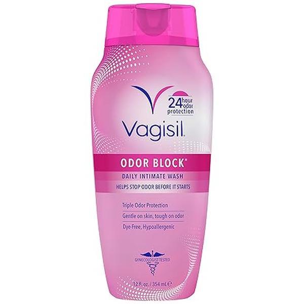 Vagisil Feminine Wash for Intimate Area Hygiene, Odor Block, Gynecologist Tested, Hypoallergenic, 12 oz, (Pack of 1)