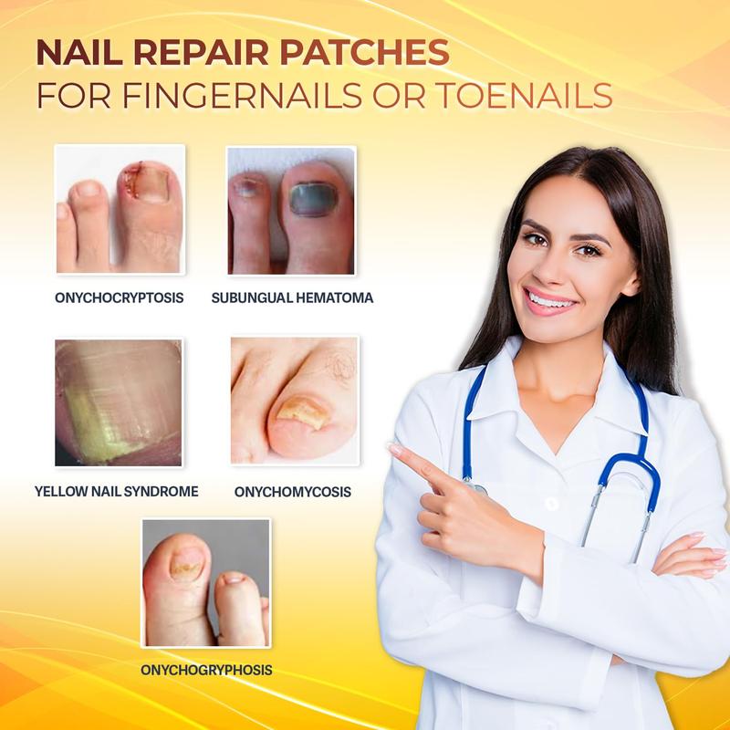 Fungal Nail Patches: Nail Fungus Relief - Toenail Fungus Relief - Nighttime Renewal Fungal Nail Patches - Nail Fungus Improvement - Overnight Nail Repair - 8-Hour Nighttime Renewal - 21 PCS Nail Care Smooth