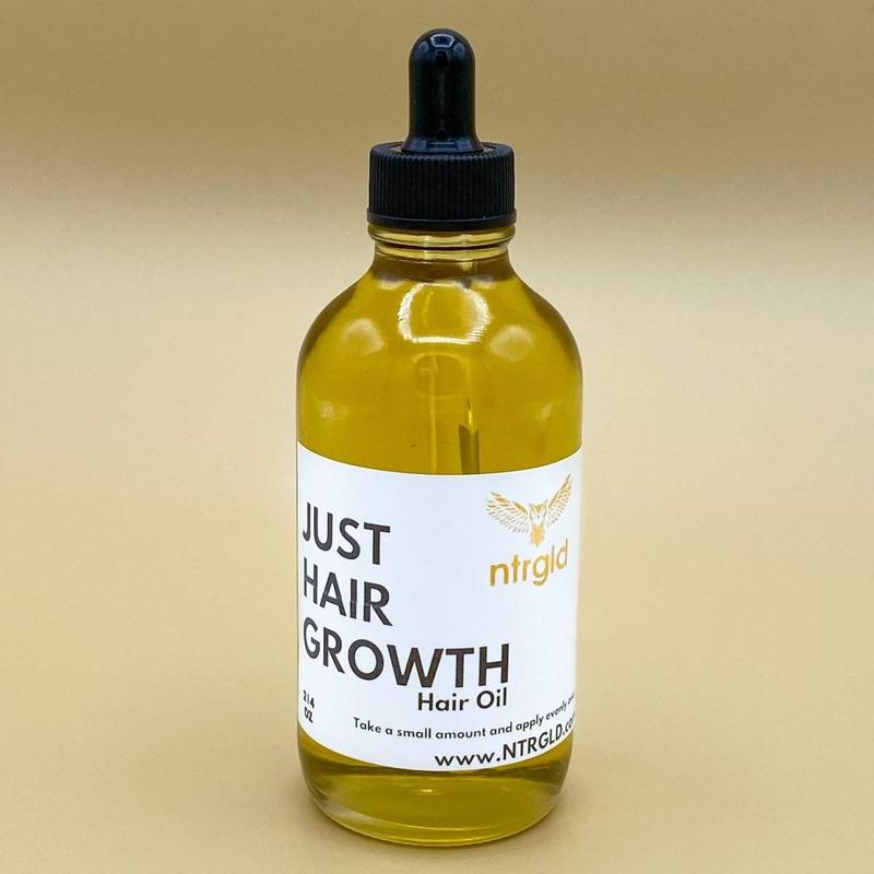 Neter Gold Just Hair Growth Oil - Improve Your Lackluster Edges with Avocado & Pumpkin Seed Oil