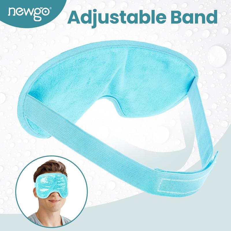 Cold Eye Mask Cooling Eye Mask for Dry Eyes, Gel Eye Mask Eye Ice Pack Reusable Cold Eye Compress for Dark Circles, Migraines, Eye Surgery, Skin Care (Blue)