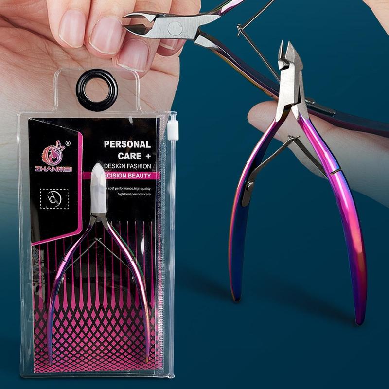 Stainless Steel Nail Cuticle Trimmer, Professional Nail Cuticle Remover, Manicure & Pedicure Tool for Home & Salon Use