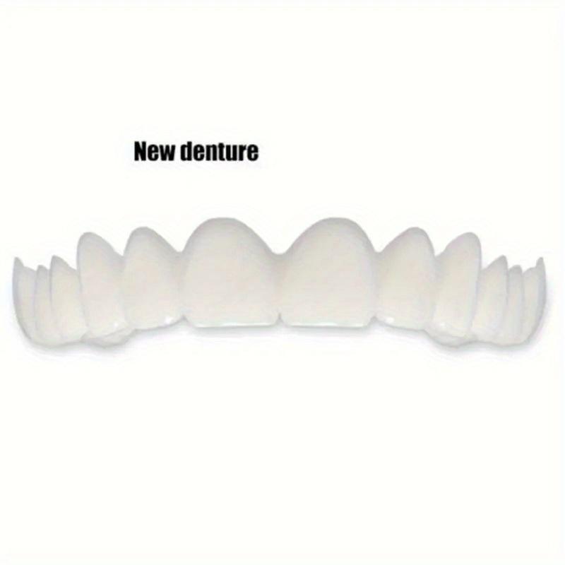 2-Pack, Comfortable and Flexible White Denture Veneers with Upper and Lower Denture Accessories, Unisex, Easy-to-Wear Dental Accessories - The Ultimate Denture Veneer Solution to Boost Your Confidence