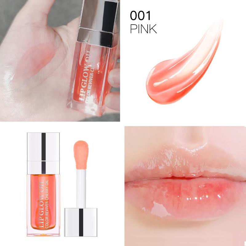 Moisturizing Lip Oil, 3 Counts set Hydrating Lip Gloss, Glossy Lip Glaze Stick, Plumping Lip Oil for Girls & Women