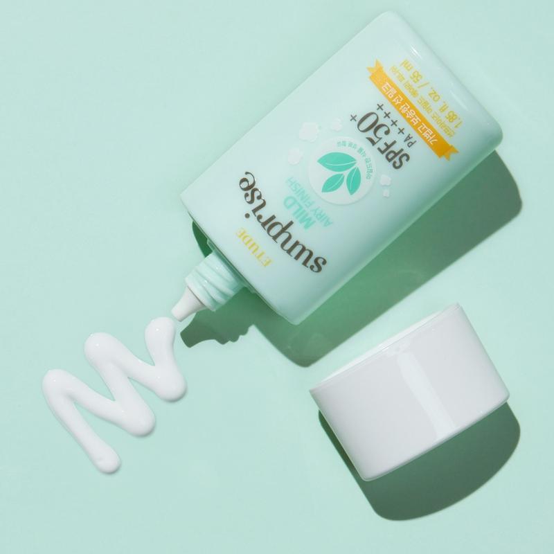 [Etude] Sunprise Mild Airy Finish Sun Milk SPF 50+ PA++++ 55ml Mineral Sebum care Comfort Facial