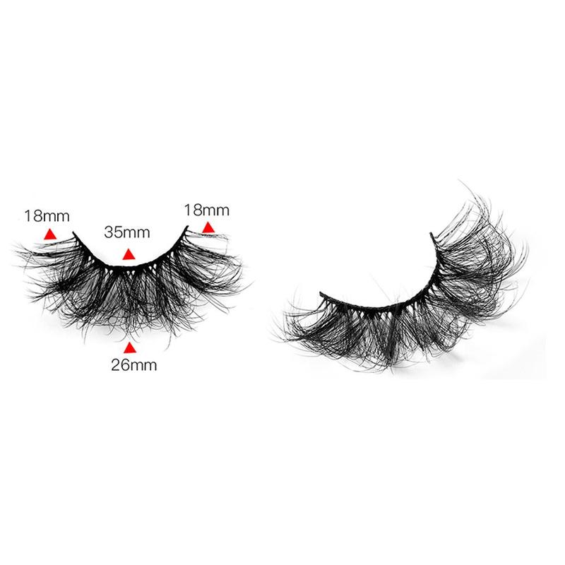 Music Festival Makeup 25mm 8D Makeup Fake Eyelashes Extensions, 5 Pairs Faux Curl Strip Lashes Products, Thick Dramatic Extension False Lashes, Christmas Gift