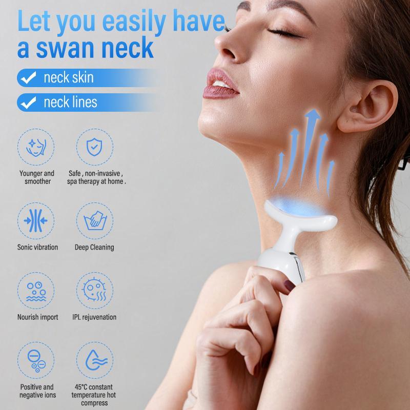 Neck Beauty Instrument, Home Neck Face Body Massage Instrument, Professional Facial Beauty Devices for Women