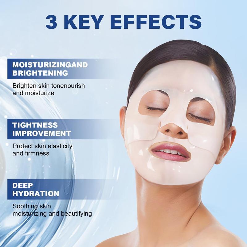 GGV Deep Collagen Face Mask,The Original Overnight Collagen Mask,Skin Firming, Daily Moisturizing & Nourishing, Skincare Delicate,Soothing and Smooth Skin Repair,Increase Skin Moisture,Comfort Facial Skin,5PCS Moisturize Radiant