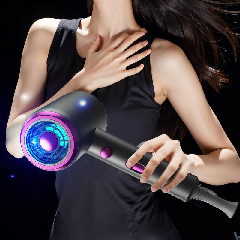 Powerful Ionic Haircare Hair Dryer Kit (1 Set), Including Hair Dryer & Concentrator & Hair Dryer Diffuser & 3 Comb & Hanging Rack & Manual, Cherry Blossom Dyson, Christmas, Fall Gift, Winter Gift, Short Curly Hairstyles, Christmas Gift