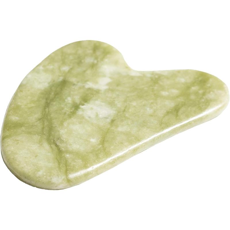 Guasha Scraping Massage Tool – Jade Gua Sha Board - Traditional Scraper Tool for Anti-Aging - Natural Stone Aventurine Guasha - for Silky Smooth and Beautiful