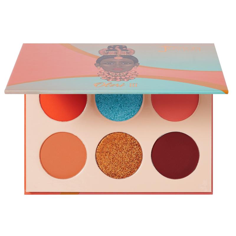 Juvia's Place Olori 3 - Coral, Brown, Bronze, Shades of 6, Professional Eye Makeup, Pigmented Eyeshadow Palette for Eye Color & Shine, Cosmetics