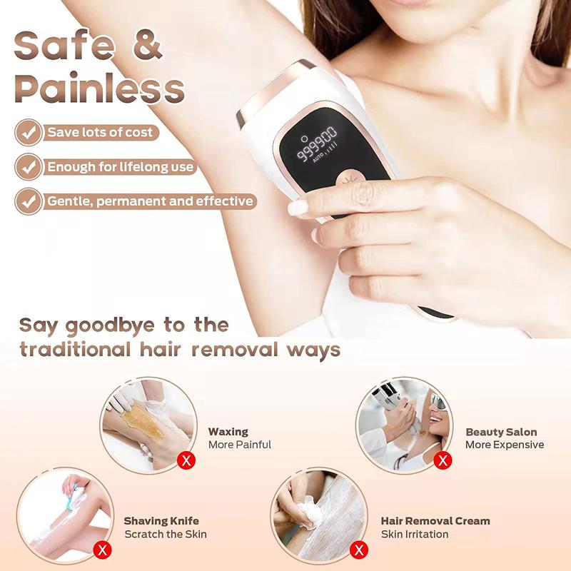 Professional IPL Laser Hair Removal Instrument, 1 Count Handheld Laser Removal Machine, Electric Epilator Hair Removal, Epilator Hair, At-home Use Hair Removal Tool for Women & Men