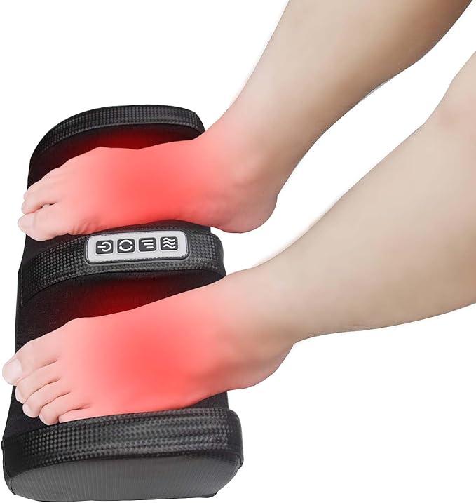 Foot Massager Machine Shiatsu Foot and Calf Massager with Heat, Deep Rolling Massage for Plantar Fasciitis Relief, Electric Foot Massager Promotes Blood Circulation, Gifts for Women & Men Comfort feet