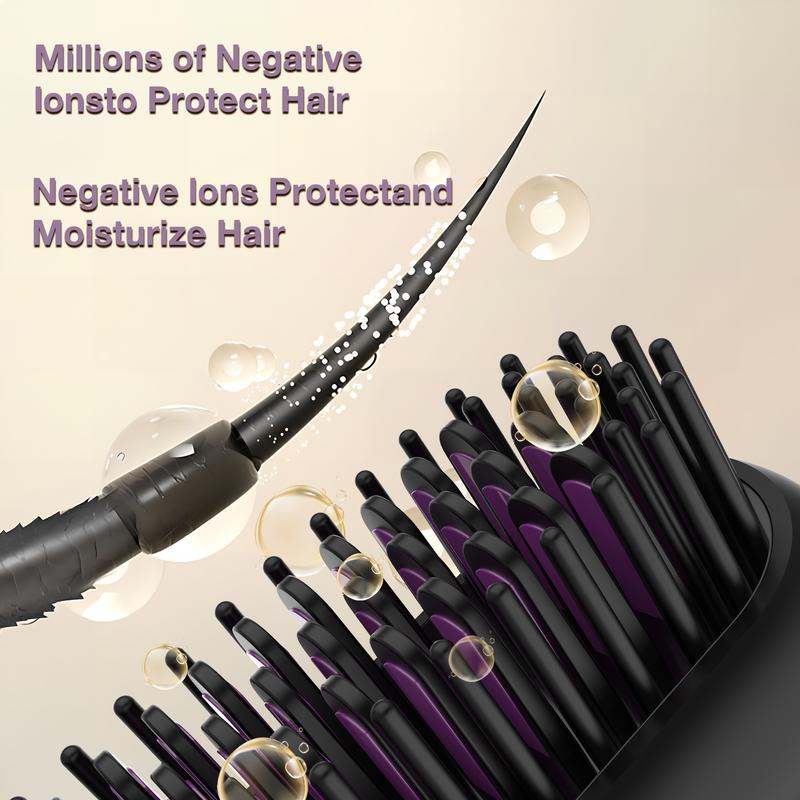 TYMO RING PLUS Hair Straightener Combwith Brush and Comfort Features hairstraightening Negative lonic hairwaver Saloncomfortable handle muk straightener curling  iron