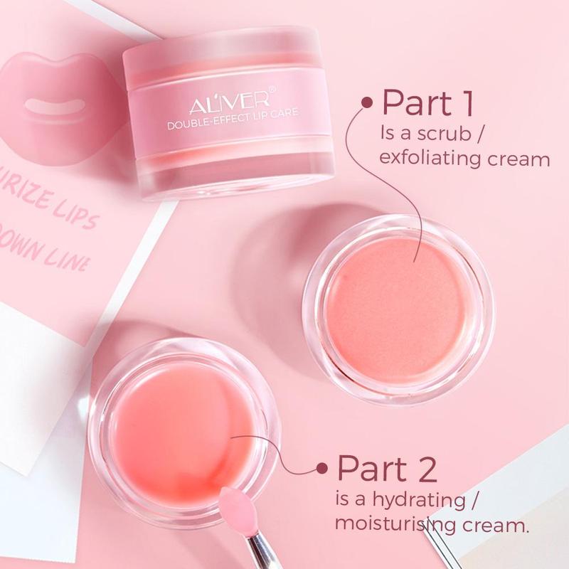 Strawberry Lip Mask, Moisturizing Lip Mask, Hydrating Lip Balm, Lip Care Product for Women & Girls, Natural Lip Color, Daily Lip Care Product