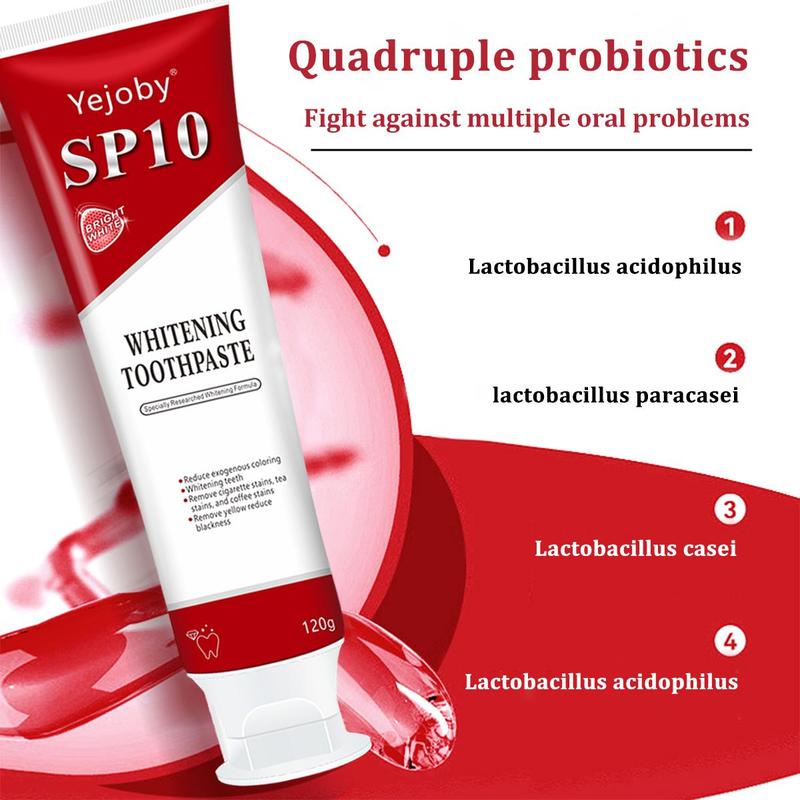 [Only $10.99!!!] Sp10 Probiotic Toothpaste,Sp-10 Ultra Whitening Toothpaste,Probiotics Bright White Toothpaste,Sp-10 Probiotic Toothpaste,Sp10 Toothpaste,Fresh Breath,Deep Cleaning Care Toothpaste oral health niacinamide toothpaste