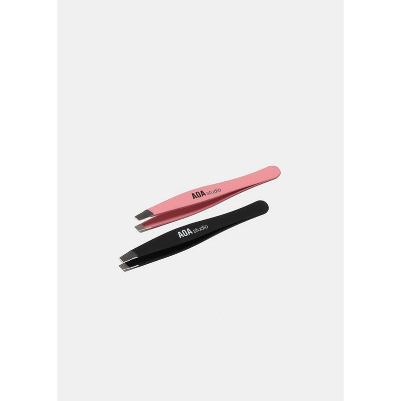 AOA Precision Slant Tweezer - Black