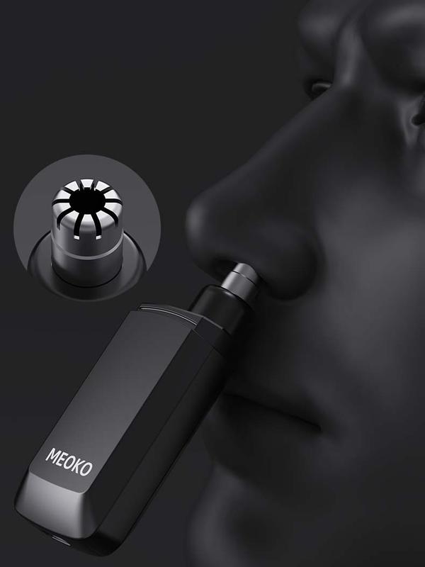 Stainless steel blade, quiet and efficient electric nose hair trimmer, nose and ear hair removal cleaner, can be used by men, women and children. Waterproof Facial