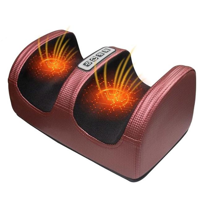 Foot Massager Machine Shiatsu Foot and Calf Massager with Heat, Deep Rolling Massage for Plantar Fasciitis Relief, Electric Foot Massager Promotes Blood Circulation, Gifts for Women & Men Comfort feet