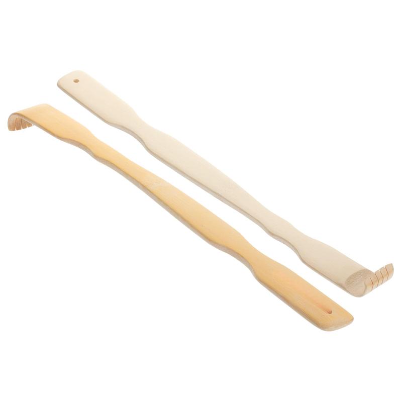 Bamboo Back Scratcher, 16.5”, 2 pcs, Back Scratcher for Men and Women, Wooden Back Scratcher Long Handle, Back Scratcher Bamboo, Wood Back Scratcher