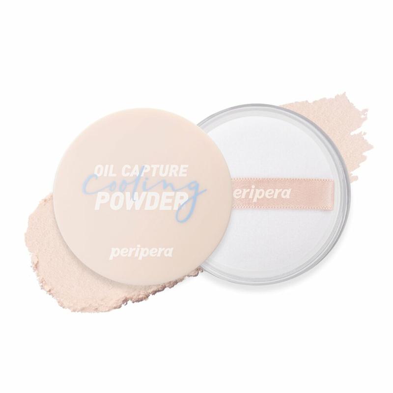 [Peripera] Oil Capture Cooling Powder, Mattifying Face Powder, Oil Control Powder, Lightweight Cooling Powder, Shine-Free Finish, Makeup Setting Powder, Korean Beauty, Long-Lasting Oil Absorbing Powder