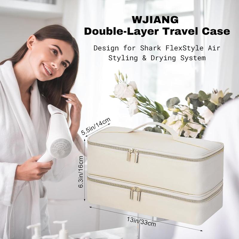 Portable case for supersonic hair dryer double layer travel storage box also suitable for hair dryer brush hair accessories tools