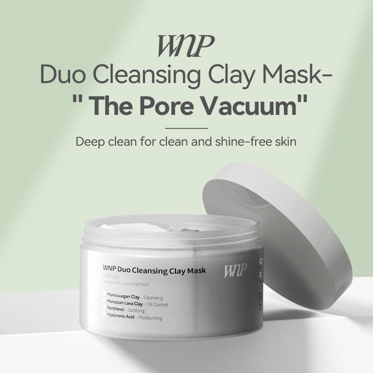 WNP Cleansing & Hydration Set [Vegan] - Duo Cleansing Clay Mask + 3% Hyaluronic Acid Serum | Comfort Repair Skin Skincare