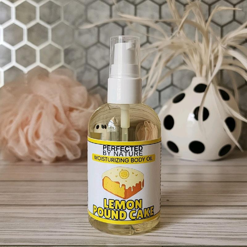 Body Oil Lemon Pound Cake - Nourishing Moisturizer for Ultimate Comfort and Body Care